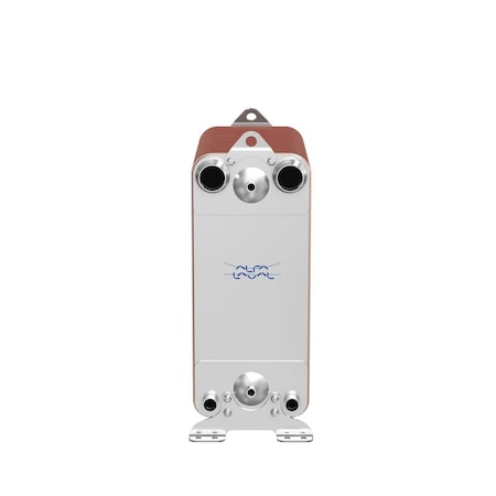 Alfa Laval Brazed Plate Heat Exchanger, AISI 316L, Stainless Steel, 126 Plates-Dual Circuit Evaporator 1,680k BTU ACH502DQ-126AH-F